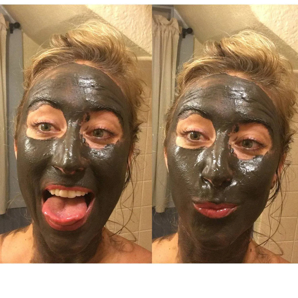 oz - 2 Mask Organic Goddess Glimmer Face SEA DEAD MUD MASK,