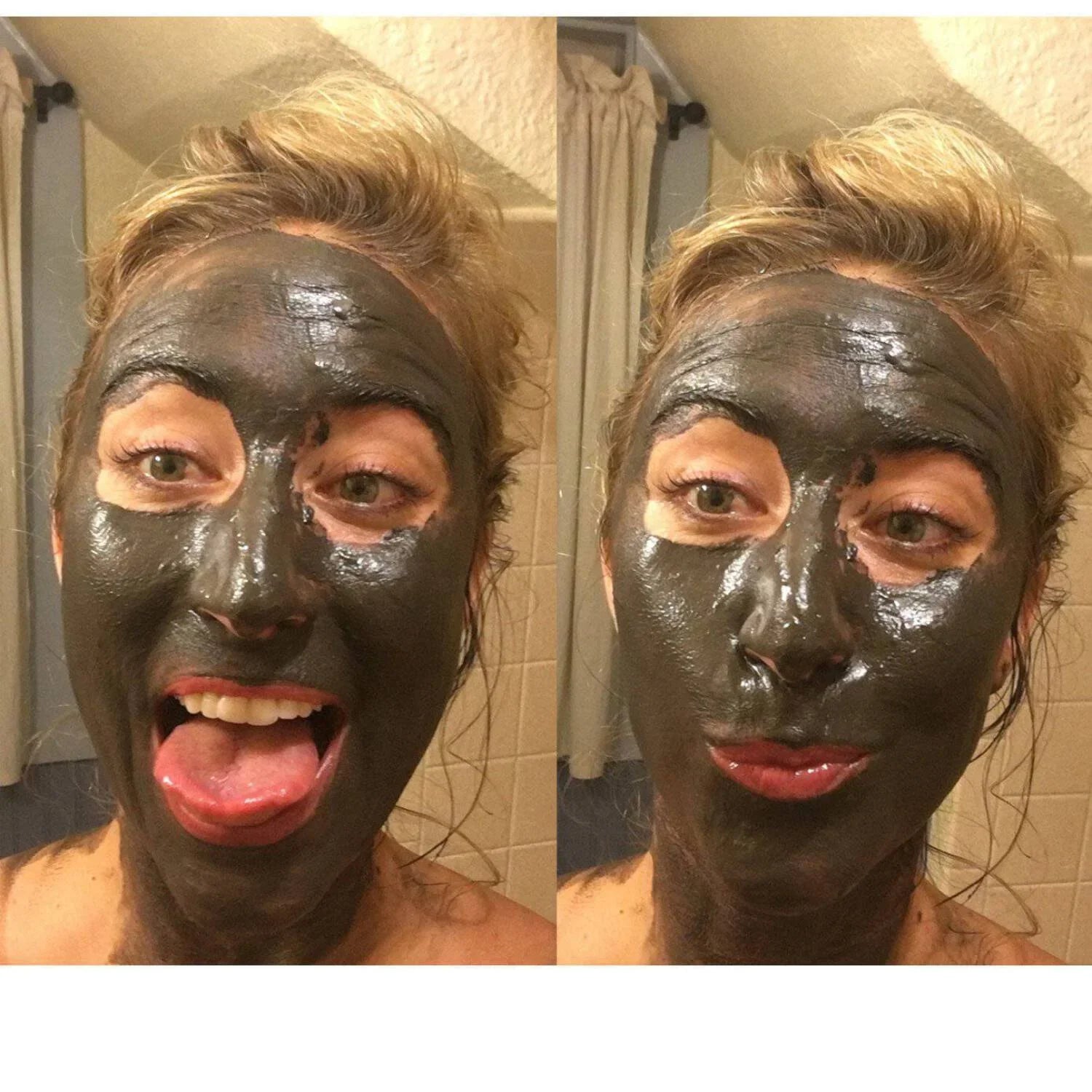 oz - 2 Mask Organic Goddess Glimmer Face SEA DEAD MUD MASK,