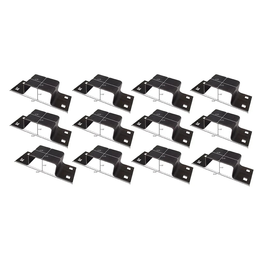 for Pocket Stake (12) Brackets 12 Gauge Trailer Body Bolt-On Steel Utility