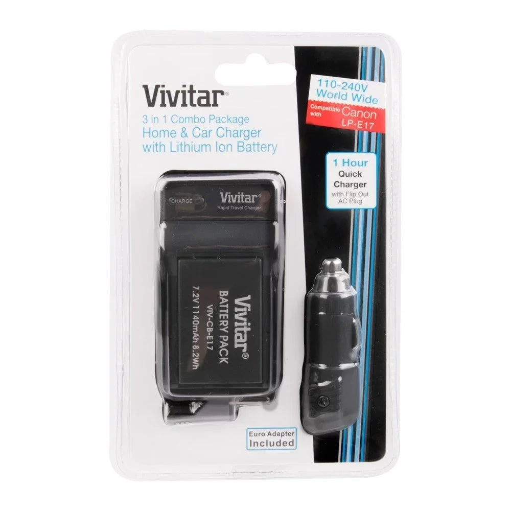 1140mAh Vivitar Grip for Power Canon PG-T6I Battery Kit Cameras Charger Bundle Deluxe Battery 2x Rebel & with EOS