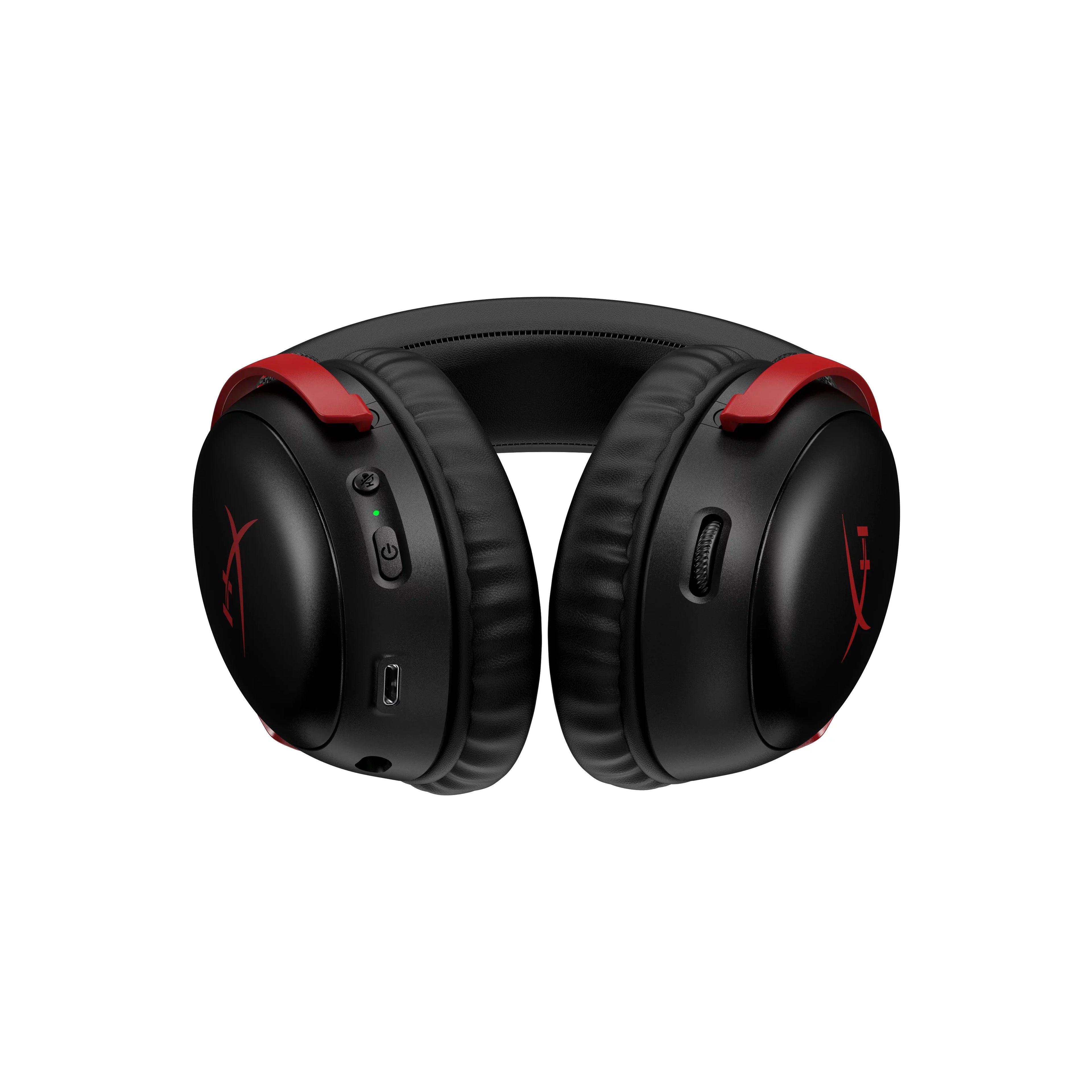 ¨C microphone HyperX 120-hour PS4, up headset Cloud Wireless 10mm to PS5, foam, Black/Red Gaming angled III 53mm Durable Battery, Frame, for Wireless, PC, 2.4GHz Memory ¨C drivers,