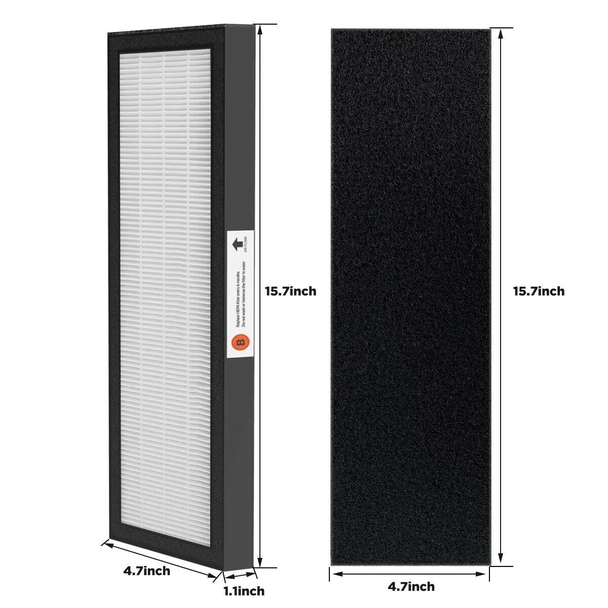 Pack 4 Filter FLT4825 SimPure Air for Raplacement Purifier,