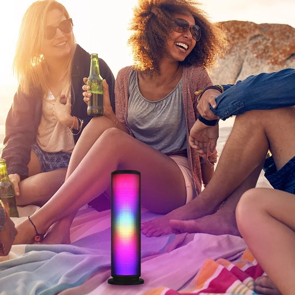 Outdoor Changing Pulsating Speaker Party Lights, with Tower Portable Speaker Color