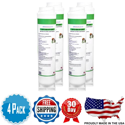 Compatible in - FQSVF Model GE? , - Made U.S.A. AFC-G6 4 AFC Water Filters , Brand with , # Filters