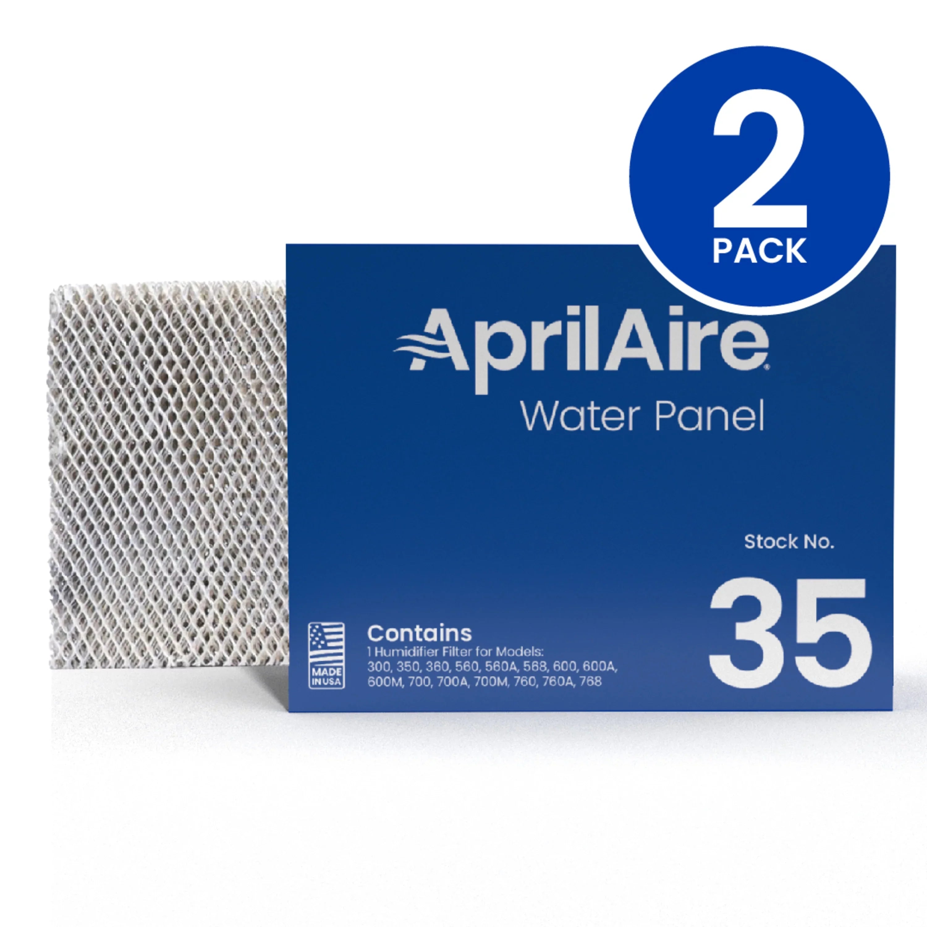 Humidifier 700M, 700, Replacement 768 568, 760A, 600M, 560, Panel 35 Water 360, AprilAire 760, of 2) (Pack for Models 600A, AprilAire 600, Whole-House 350, 700A, 560A,