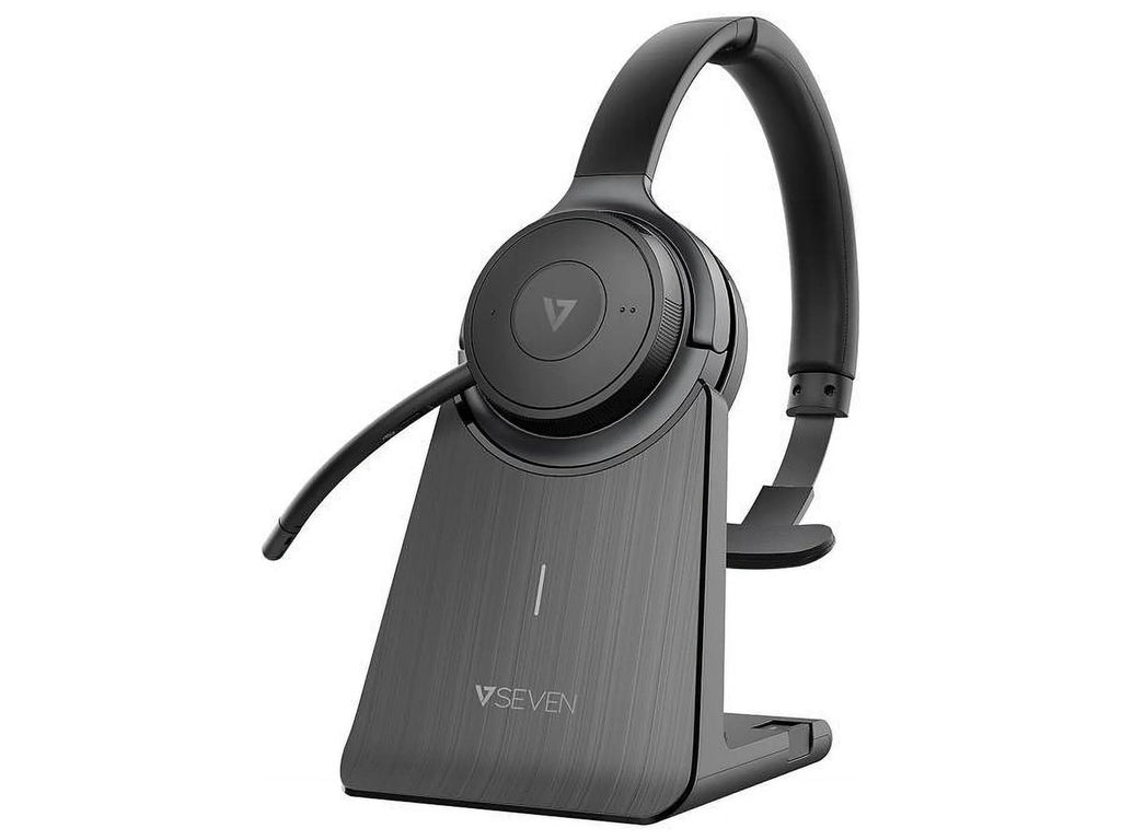 Gray/Black Headset Ear V7 On Mono (HB605M) Wireless