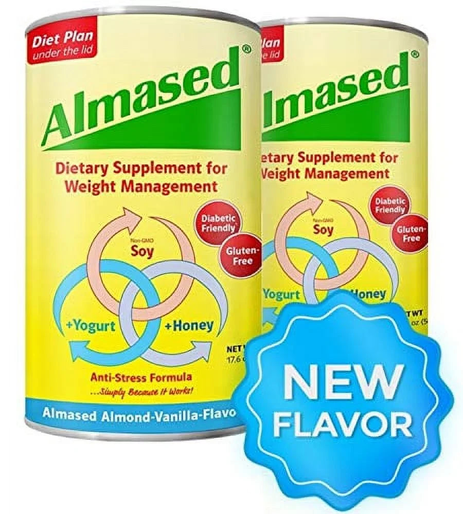 Almased Weight Gluten-Free, pack) Vanilla Loss (2 ¨C shakes Meal Flavor, ¨C oz Powder non-GMO 17.6 Replacement