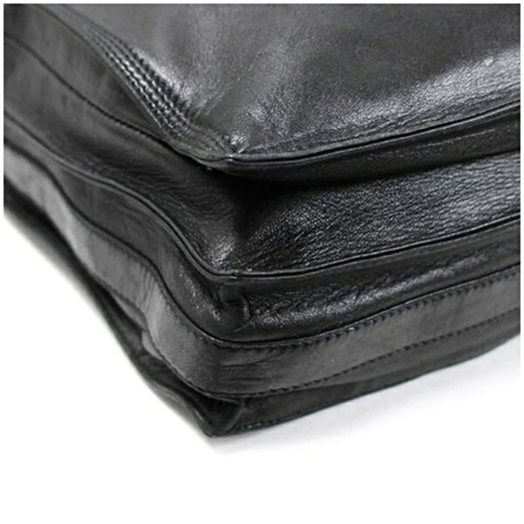 Anagram LOEWE Shoulder Pre-Owned Black Soft Women's (Fair) Leather Bag