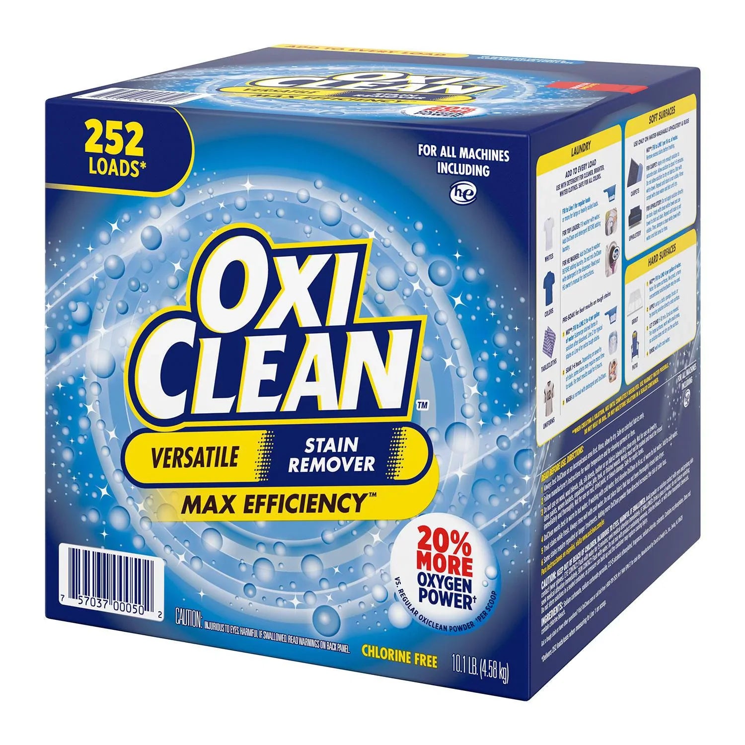 Remover, Efficiency Max OxiClean 252 Stain Loads