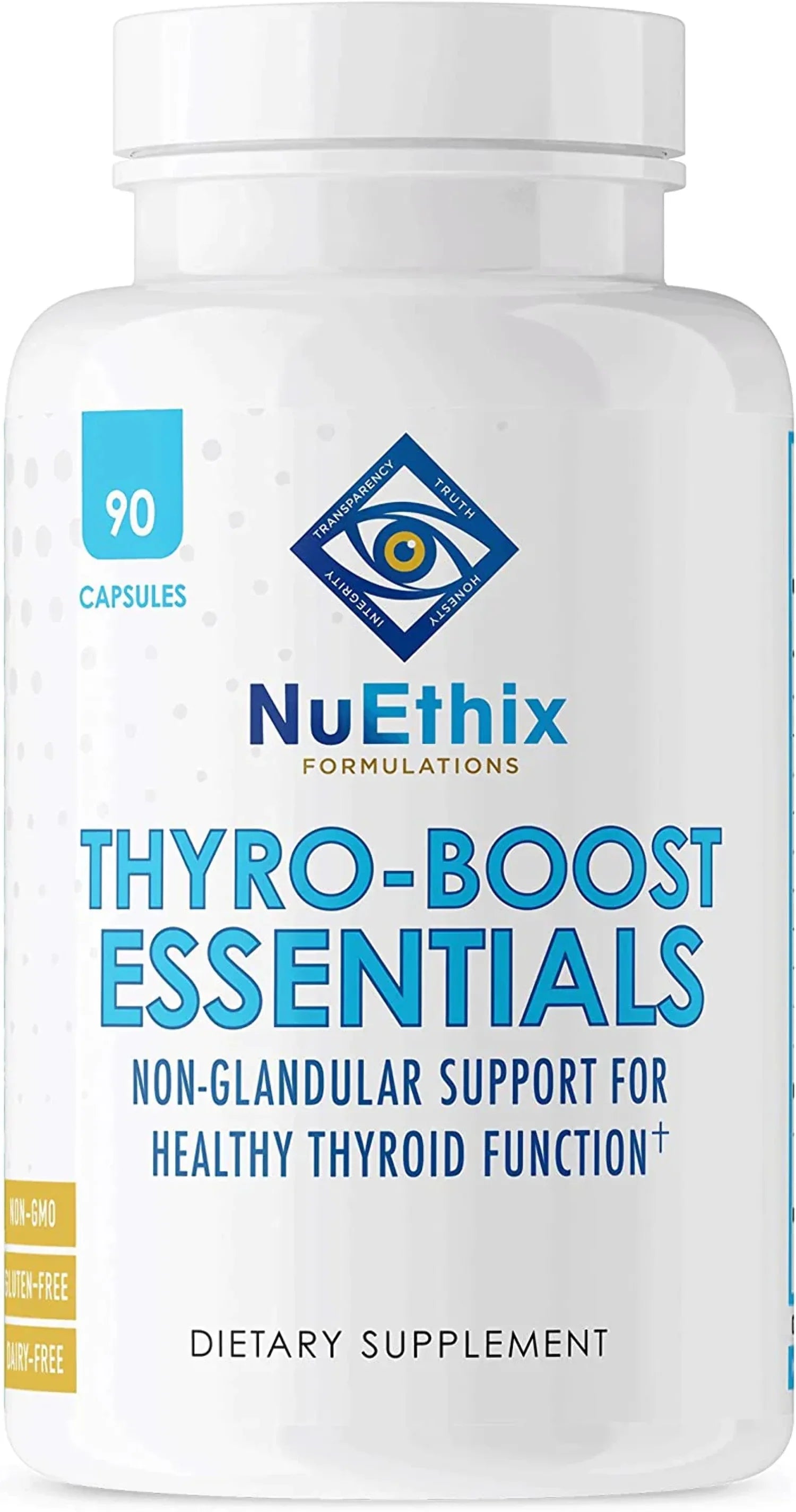 Optimal Support 90 Thyro-Boost with Essentials, Thyroid Non-Glandular Function, NuEthix Capsules