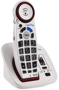 ID, Button Big Clarity Talking Caller Amplified with Speakerphone Cordless White