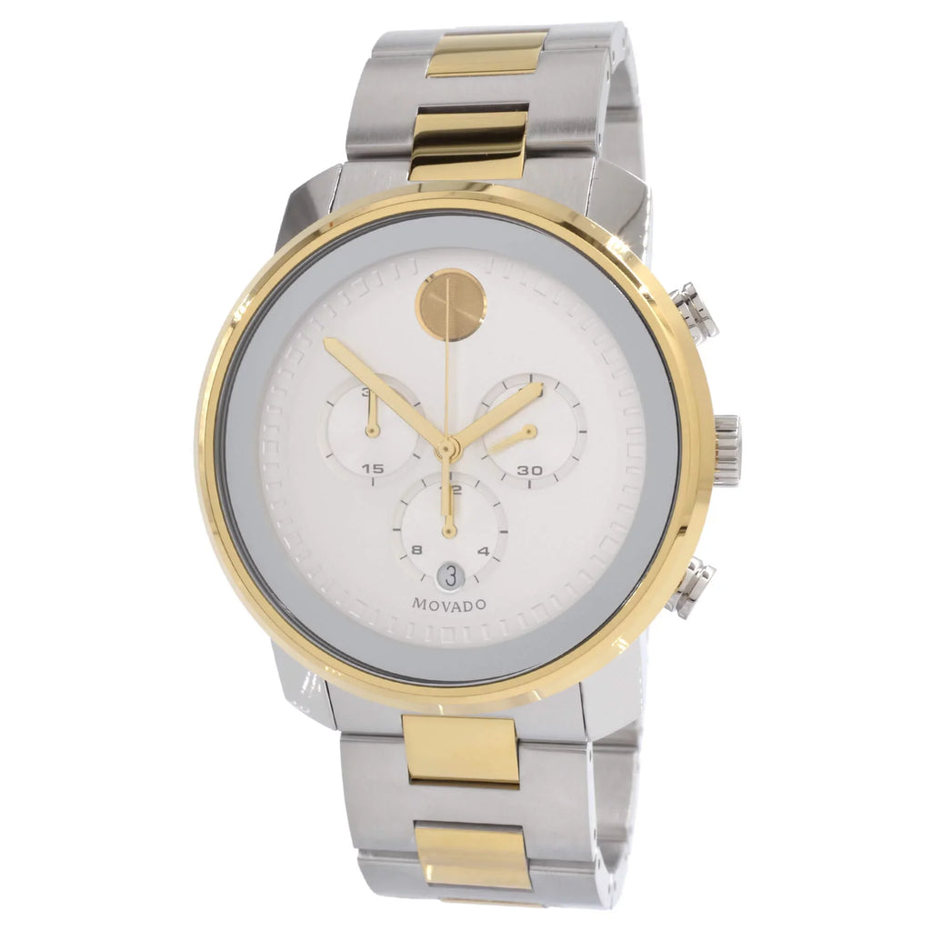 Dial Watch Chronograph Bold 3600432 Movado Men's Silver
