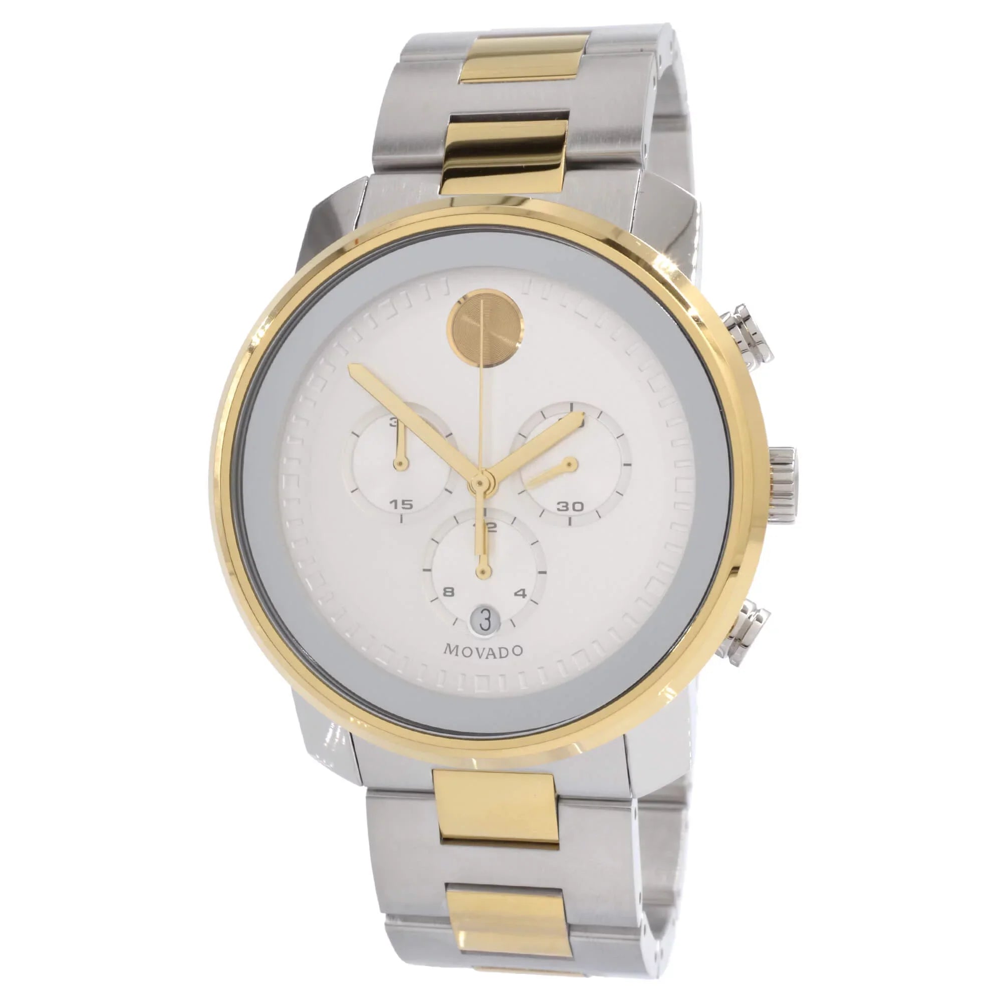 Dial Watch Chronograph Bold 3600432 Movado Men's Silver