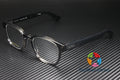 mm Rectangular Eyeglasses 004 Men's Square GUCCI 49 Lens Grey Shiny Demo GG0927O