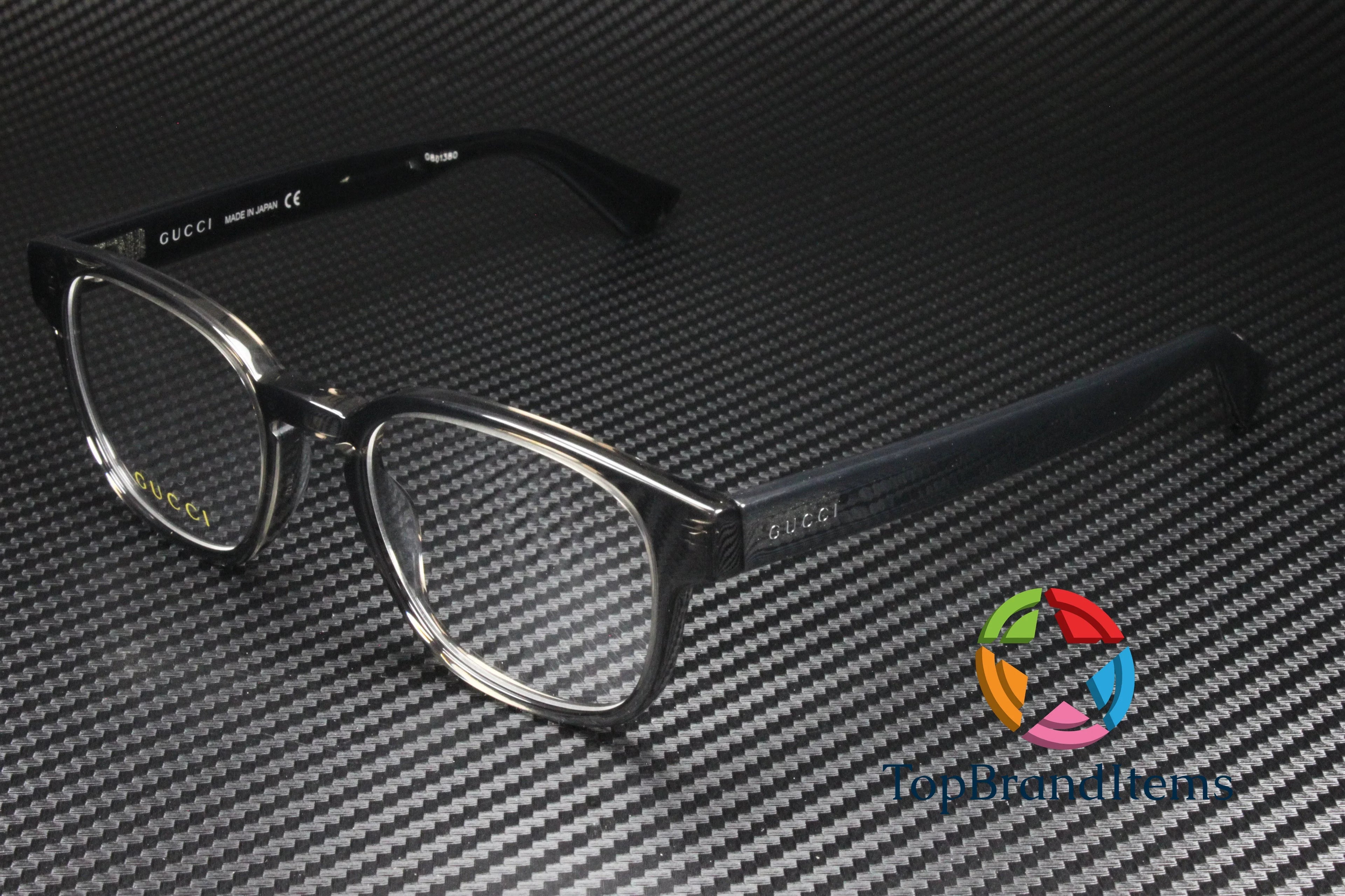 mm Rectangular Eyeglasses 004 Men's Square GUCCI 49 Lens Grey Shiny Demo GG0927O