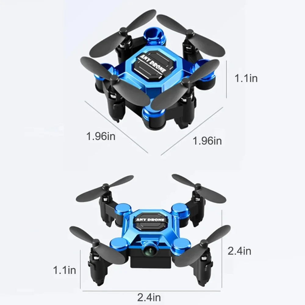 Aircraft Drone One Hovering Beginners for Kids, HD Headless Mini Suitable Quadcopter RC Flip for Toys K04 Auto Foldable Key 360¡ã Drones RC Gift Camera Land