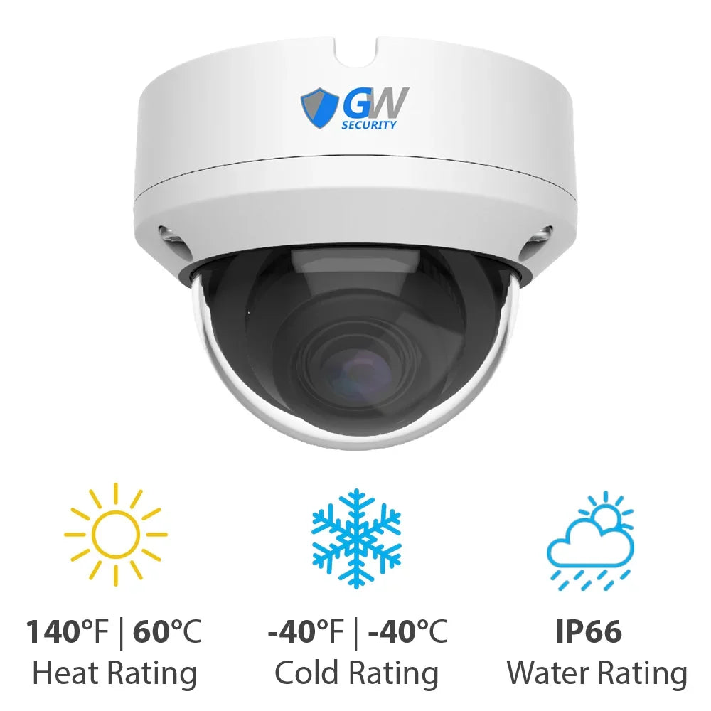 Outdoor Security Camera AI / GW Smart DVR Camera, x Indoor AI 8MP with Alert Security Dome Face/Human/Vehicle & 4K 8MP Playback 8 HD-TVI and System CCTV Channel 4 Detection,