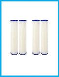4 Watts (WPC0.35-975) Pleated Filter 0.35 9.75"X2.75" to of Pack Filters Compatible Sediment Micron