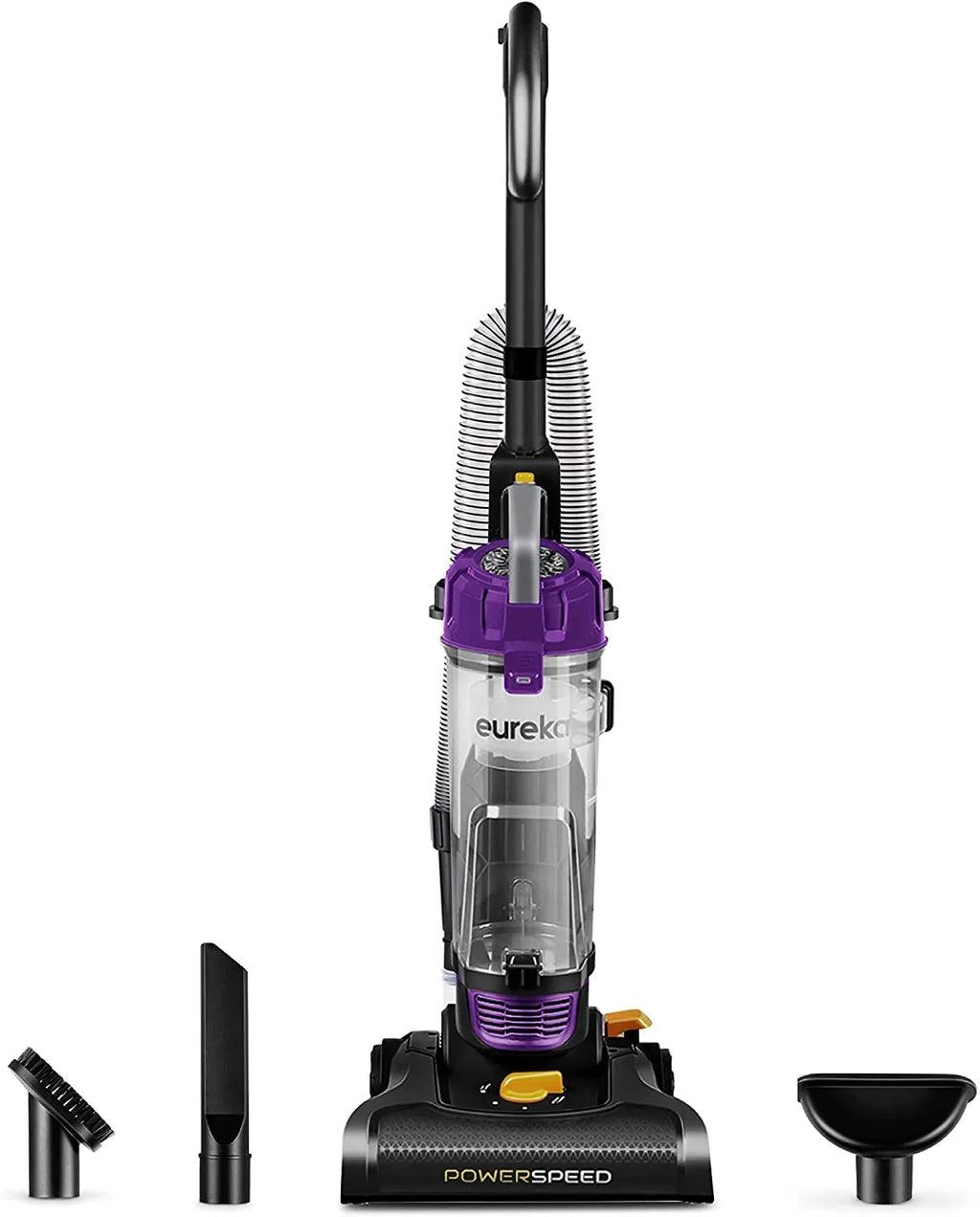 Floor, Powerful Pet Carpet Black,Yellow Hard Lightweight Upright Cleaner Turbo, for and Vacuum