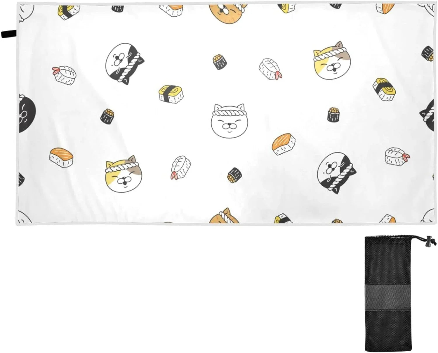 Sushi - Towel Lightweight for Bestwell Compact Super Absorbent Camping Quick Dry Holiday£¨164£© Oversized Towels - Travel Beach Kitten Towel Swimming Chef