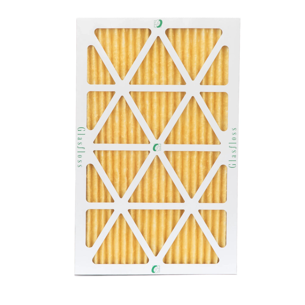 Pleated 6 23-1/2 Air Filters 15-1/2 by MERV 7/8 Glasfloss. of 11 16x24x1 x Actual Pack x Size: