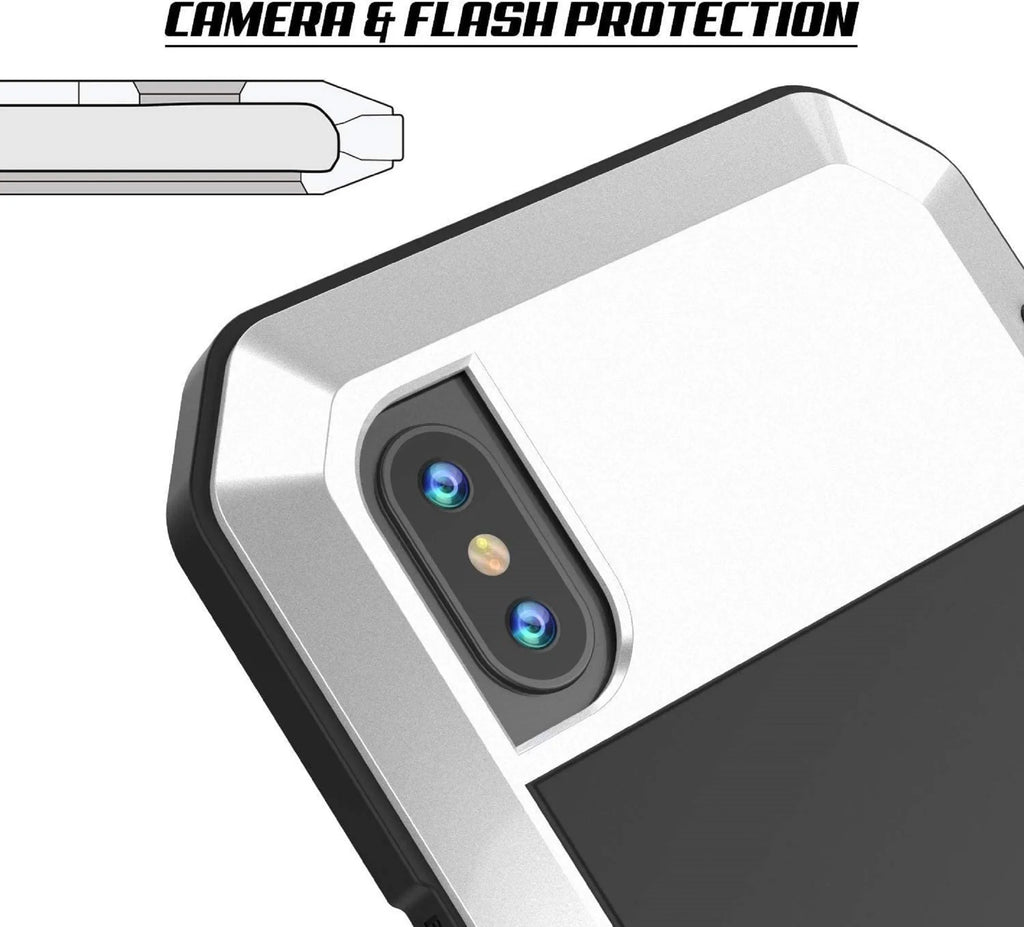 Gorilla Scratch Aluminum Resistant iPhone Protection, Grade Shockproof 6 Rugged Heavy Plus and Military Duty Glass (Silver) Travel Outdoor Metal Case