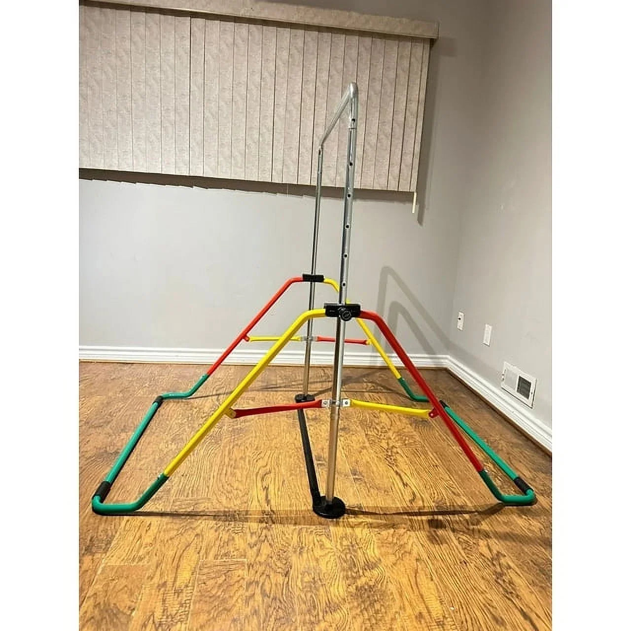 Kids' Equipment, Adjustable Home Playground Red/Yellow, Bar - Gymnastics Training Expandable Folding &