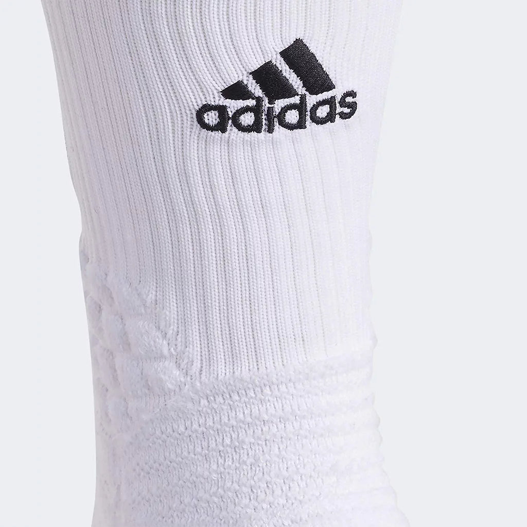 (1-Pair) 365 Unisex-Adult Creator Basketball adidas Socks X-Large Crew White/Black