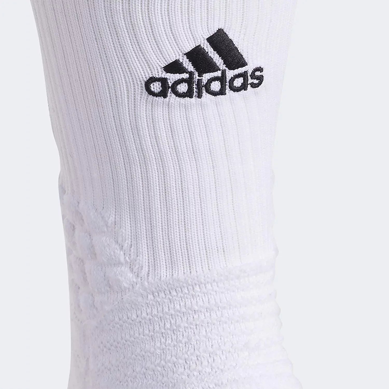 (1-Pair) 365 Unisex-Adult Creator Basketball adidas Socks X-Large Crew White/Black