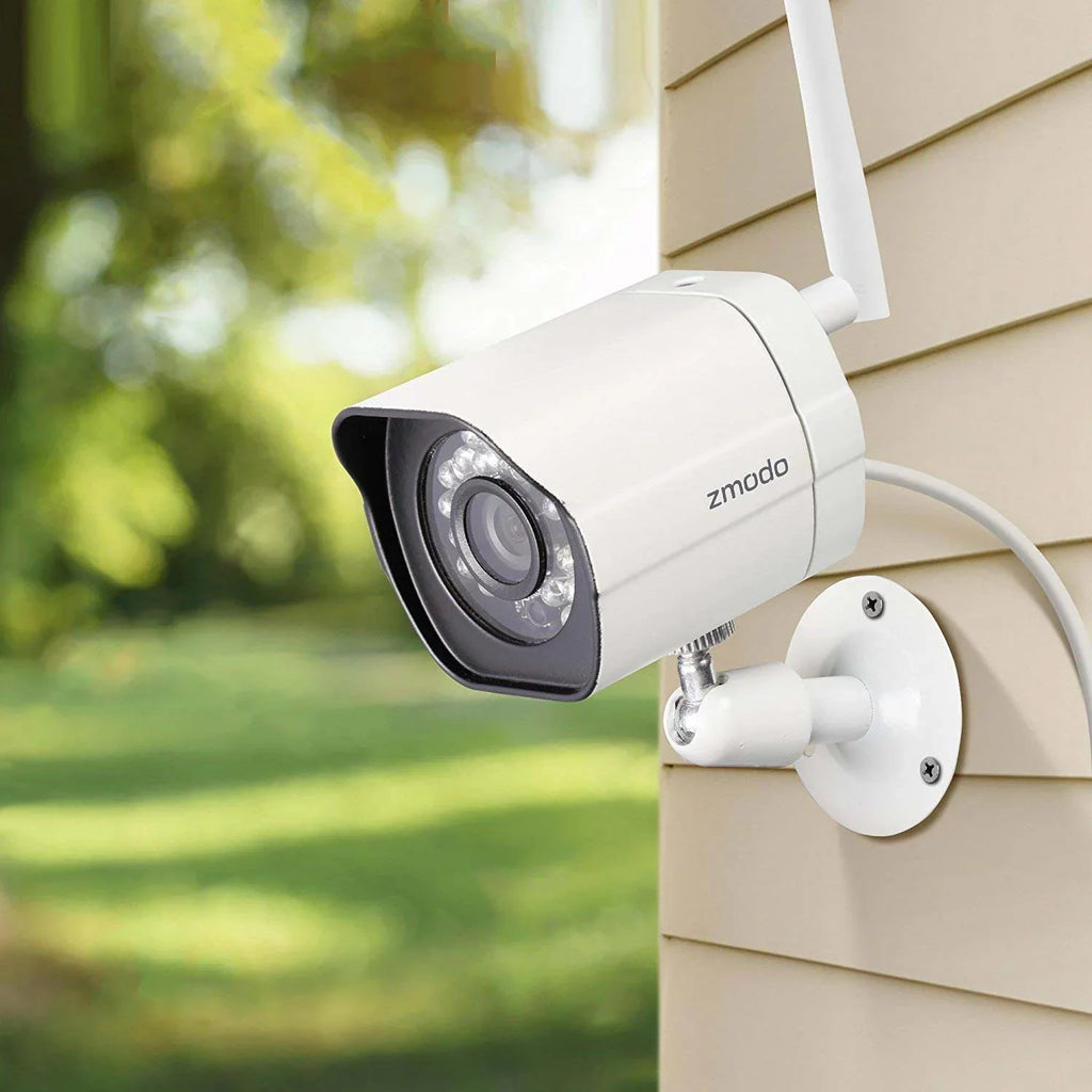 '- Pack) (Supports 2.4Ghz Vision IP Camera (3 WiFi) System Cameras Only HD Full with Smart Assistant Night Google Wireless Security WiFi Zmodo Outdoor Works with