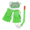 '- and Snorkel Recreational Set Mask For of Fins Children 3 12.75" Green