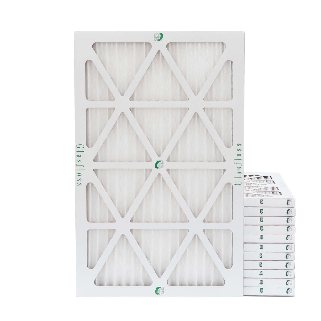 12 Pleated Air Filters 9-1/2 Pack 7/8 MERV Size: by Glasfloss. x Actual 23-1/2 10 x 10x24x1 of