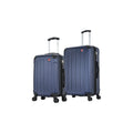 2-Piece (DKINT0SM-BLU) Luggage DUKAP Intely Blue Plastic Set