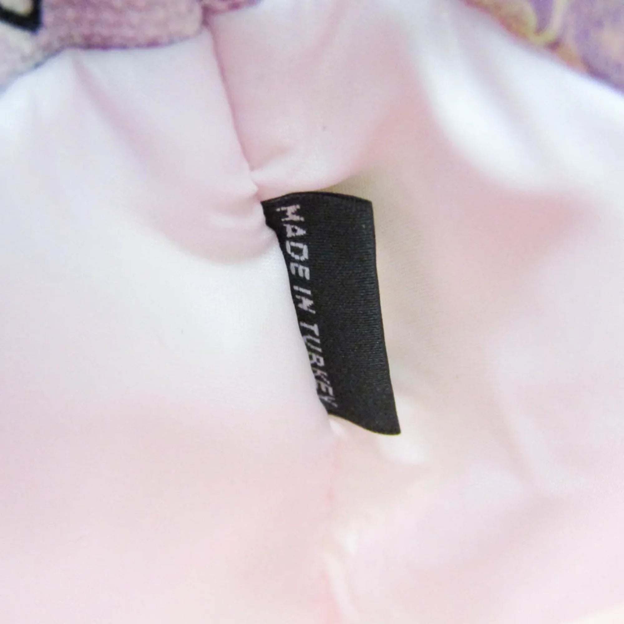 Miu (Good) Black,Light Leather,Cotton CANAPA Pre-Owned Bag CATS 5RM014 Pouch Purple,Multi-color Drawstring Women's Miu