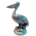 on Beach Rock 20 Bronze Pelican Patina Coastal in. Nautical Homestyles Statue