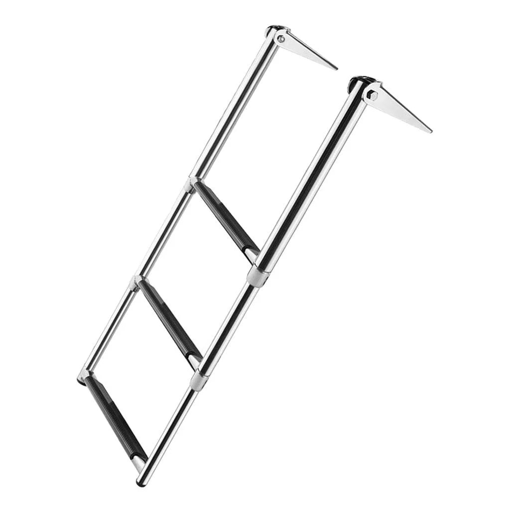 Steel Portable Pontoon Swim Telescoping Stainless Yacht/Swimming Boat Ladder Marine Pool -