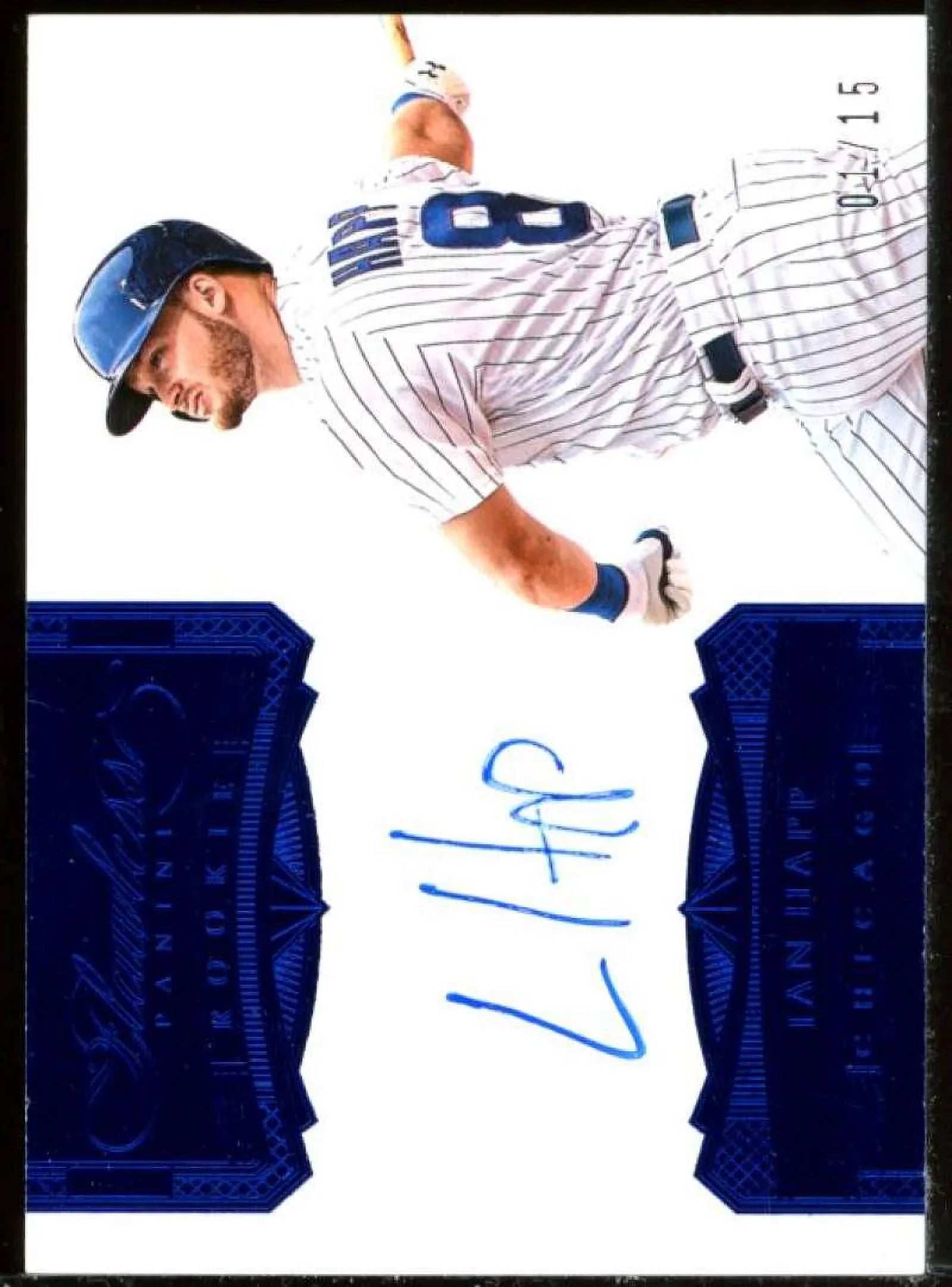Happ /15 Ian Panini Card Signatures Rookie Flawless 2017 Sapphire #22
