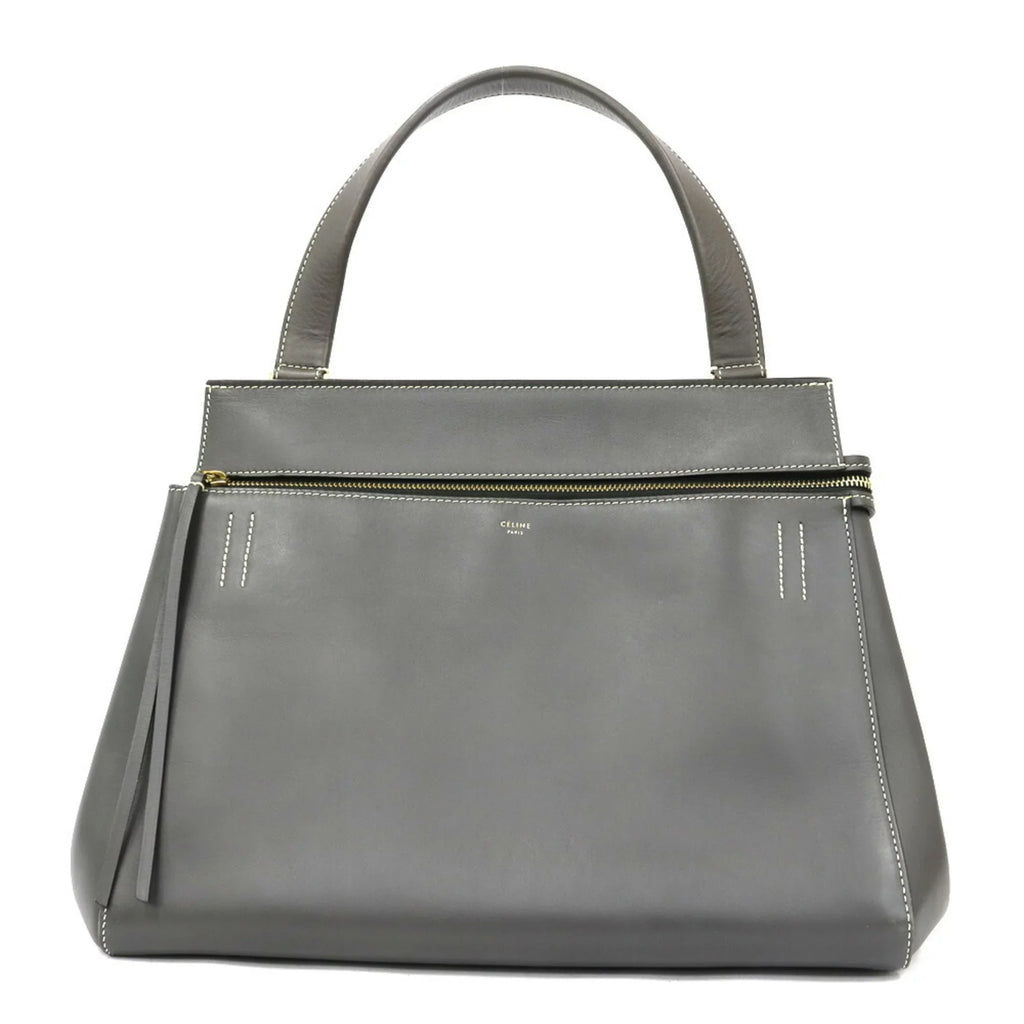 Pre-Owned Ladies Handbag Gray Celine CELINE (Fair) Edge