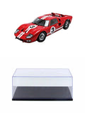 #3, SC406R 1966 Red Case GT-40 1/18 Collectibles Car - - Car Le Diecast - w/Display Mans Ford II Shelby scale MK Diecast