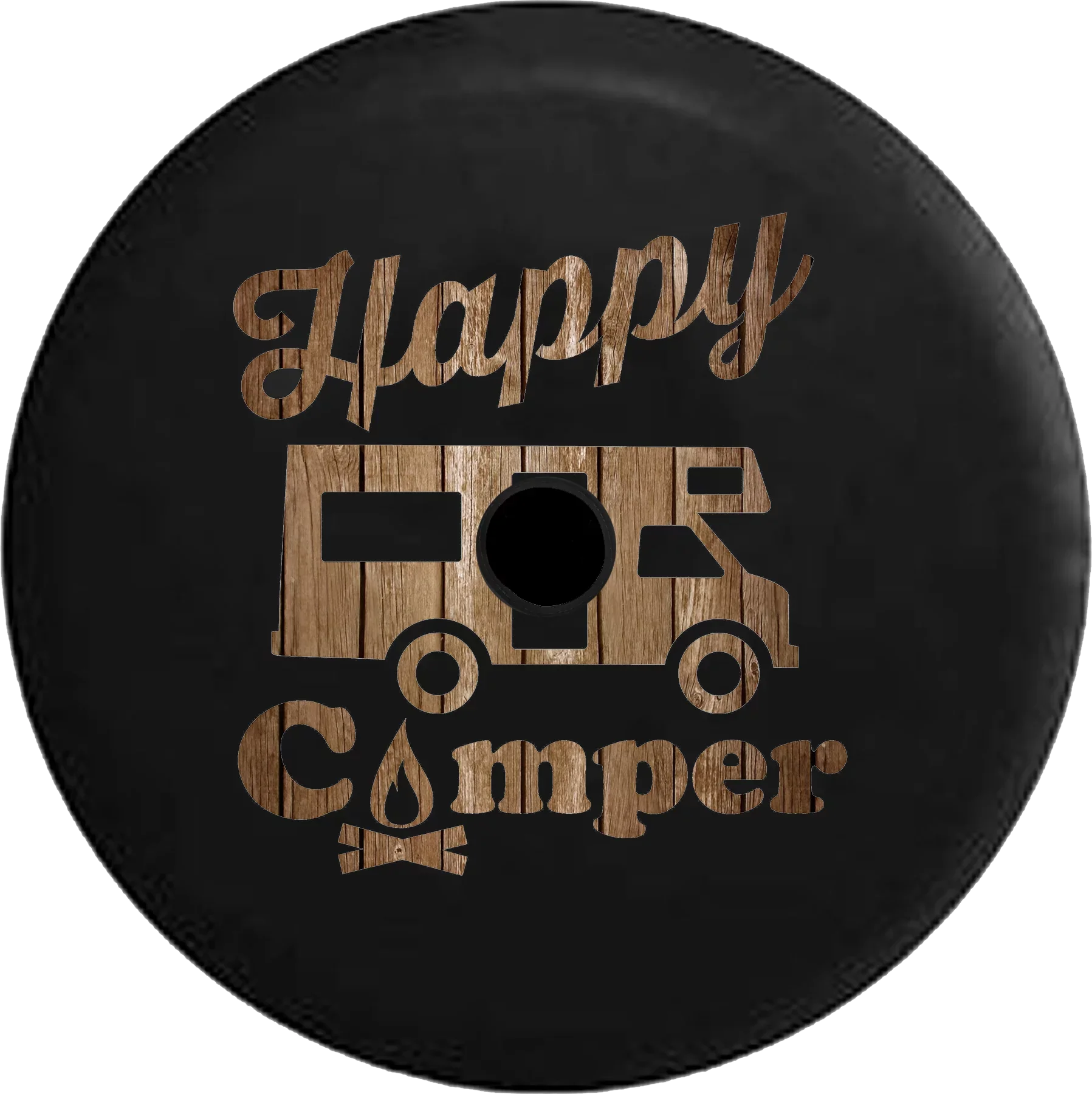 Tire RV 2018 Spare JL Backup for Camper Wrangler Distressed Inch Camera Campfire Jeep Cover 33 Happy Wood 2019 RV
