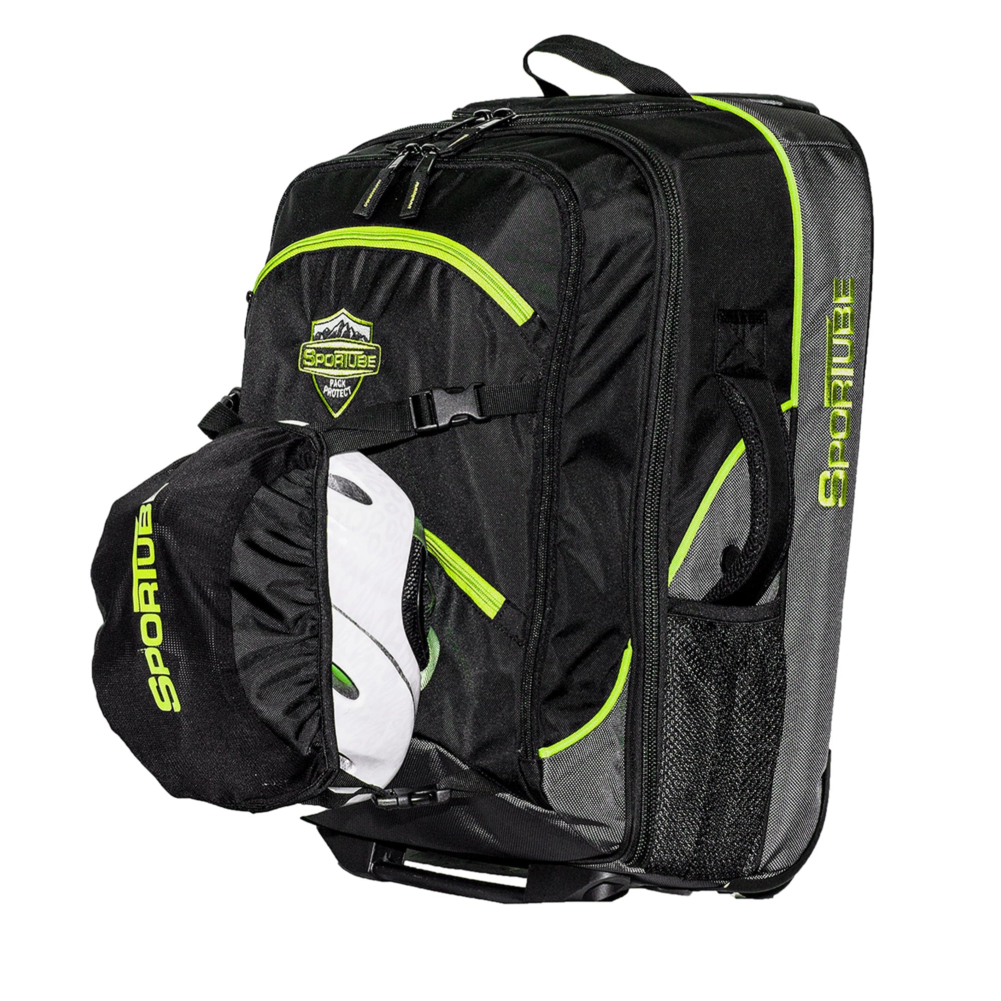 Bag, Boot Wheeled Green Sportube & Carry Cabin On Gear Cruiser Padded