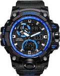 Watches LED Sports Digital Quartz with Alarm Military Men's Display Backlight Dual Analog Watch