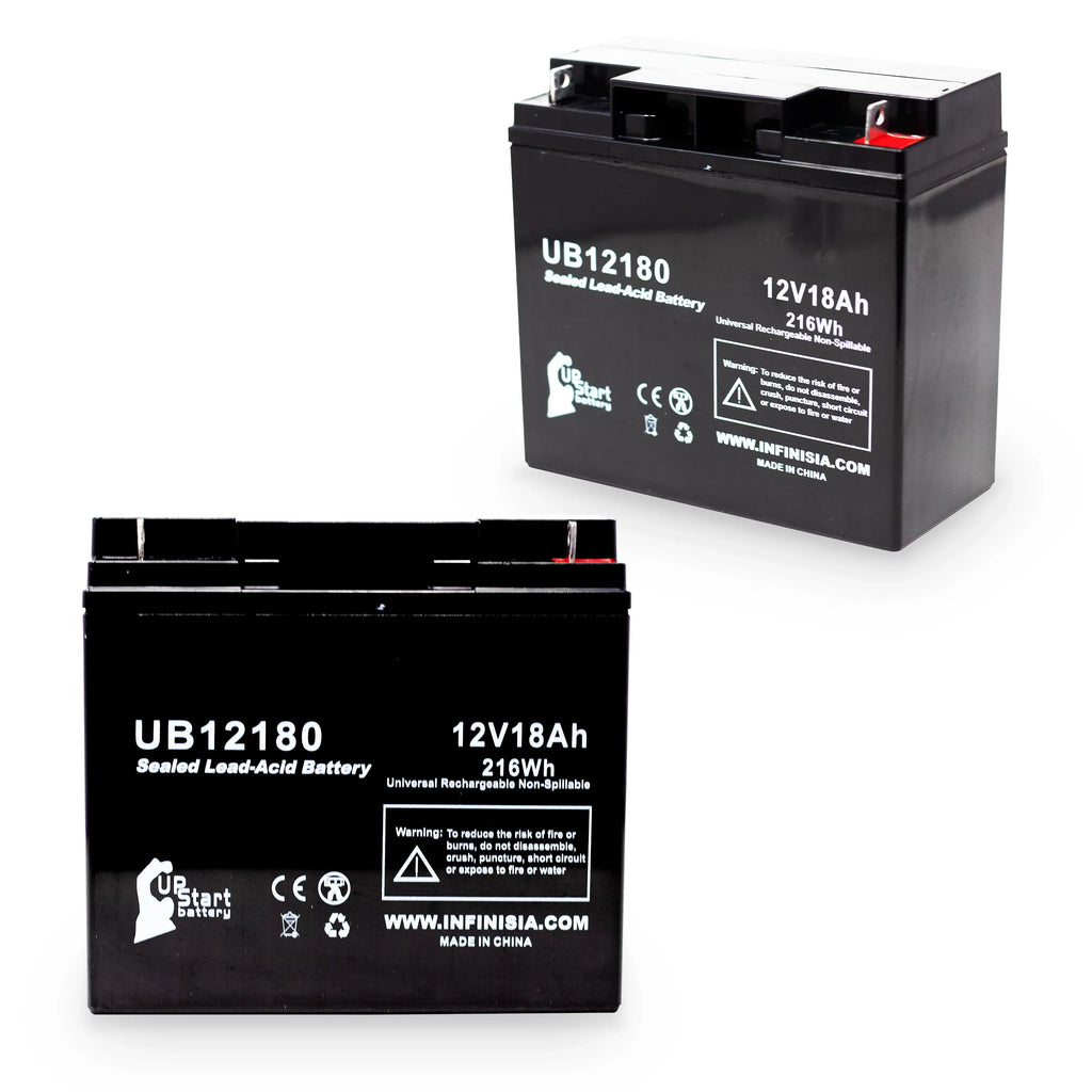 Replacement 18Ah, Universal Sealed T4 PX12180 - 18000mAh, 2x UB12180 Compatible Lead Terminal, / GS SLA) Acid Pack AGM, Battery - Portalac (12V, Battery