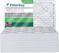 AC Filterbuy Filters 15x20x1 Pleated (12-Pack) Furnace HVAC 8 Air MERV