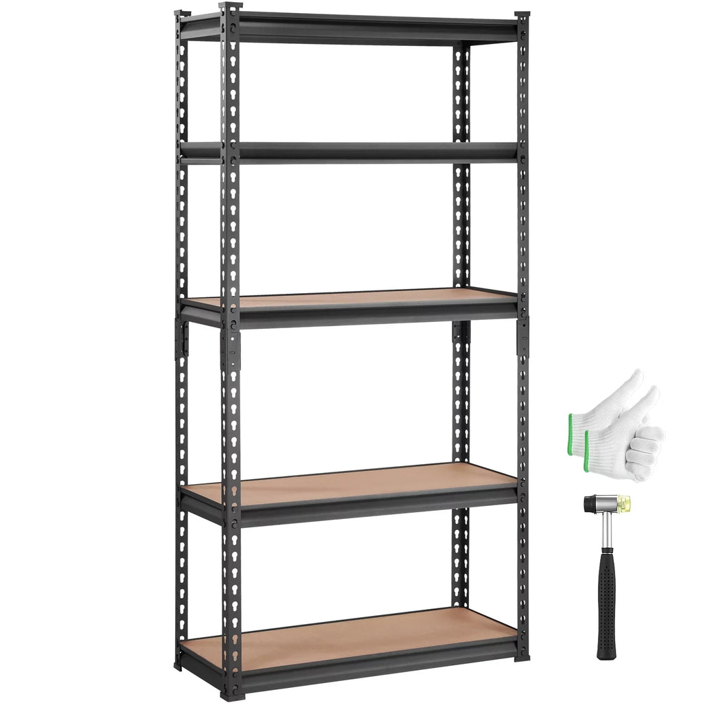 Unit, Steel 60"H 2000 Garage 30"W Heavy 5 Adjustable Load BENTISM Tier 12"D Rack lbs Storage Duty x Shelving x