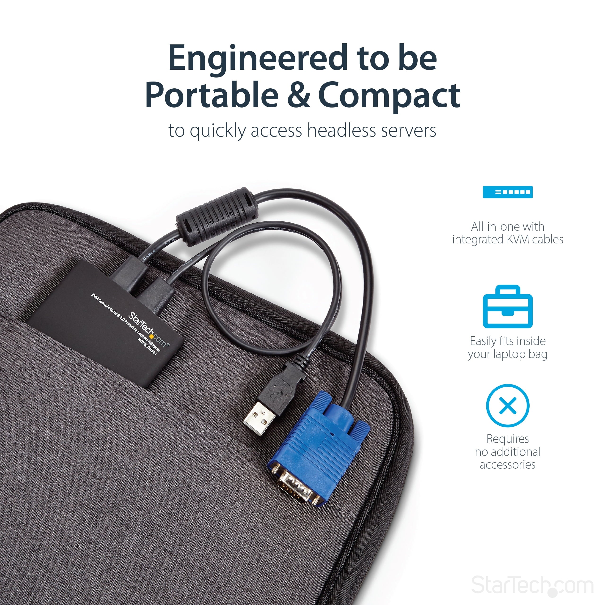 Console KVM 1200 ¨C Portable ¨C 2.0 to USB Laptop Cart StarTech.com Adapter 1920 x Crash