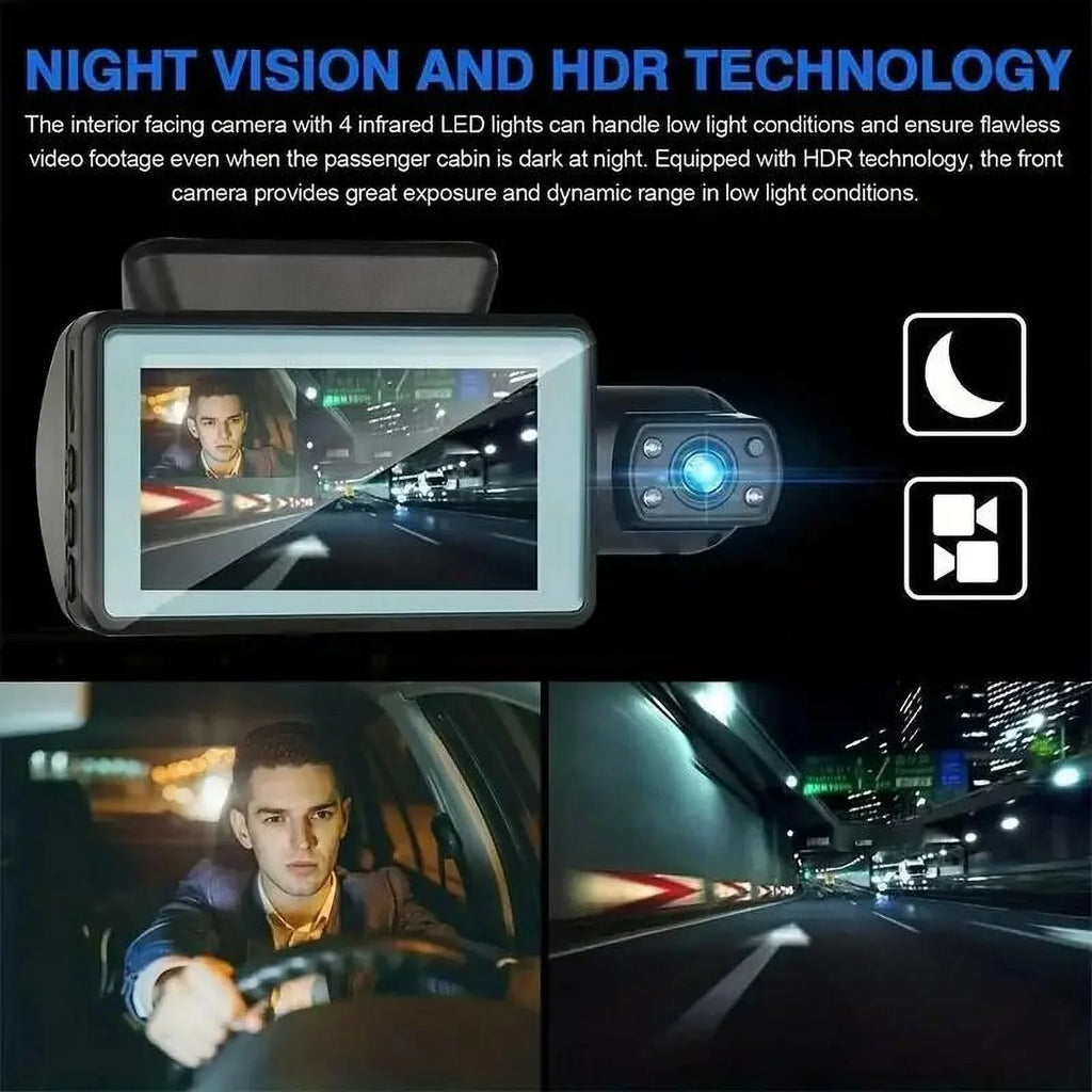 Vehicle Front Cam Rear Car And 3 Dash Dual DashCam With 1080P And Night Auto GPS DVR Lens Interior WIFI Cameras Camera