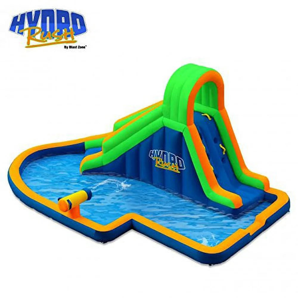 19' Water Zone Slide Blast Hydro Inflatable Rush