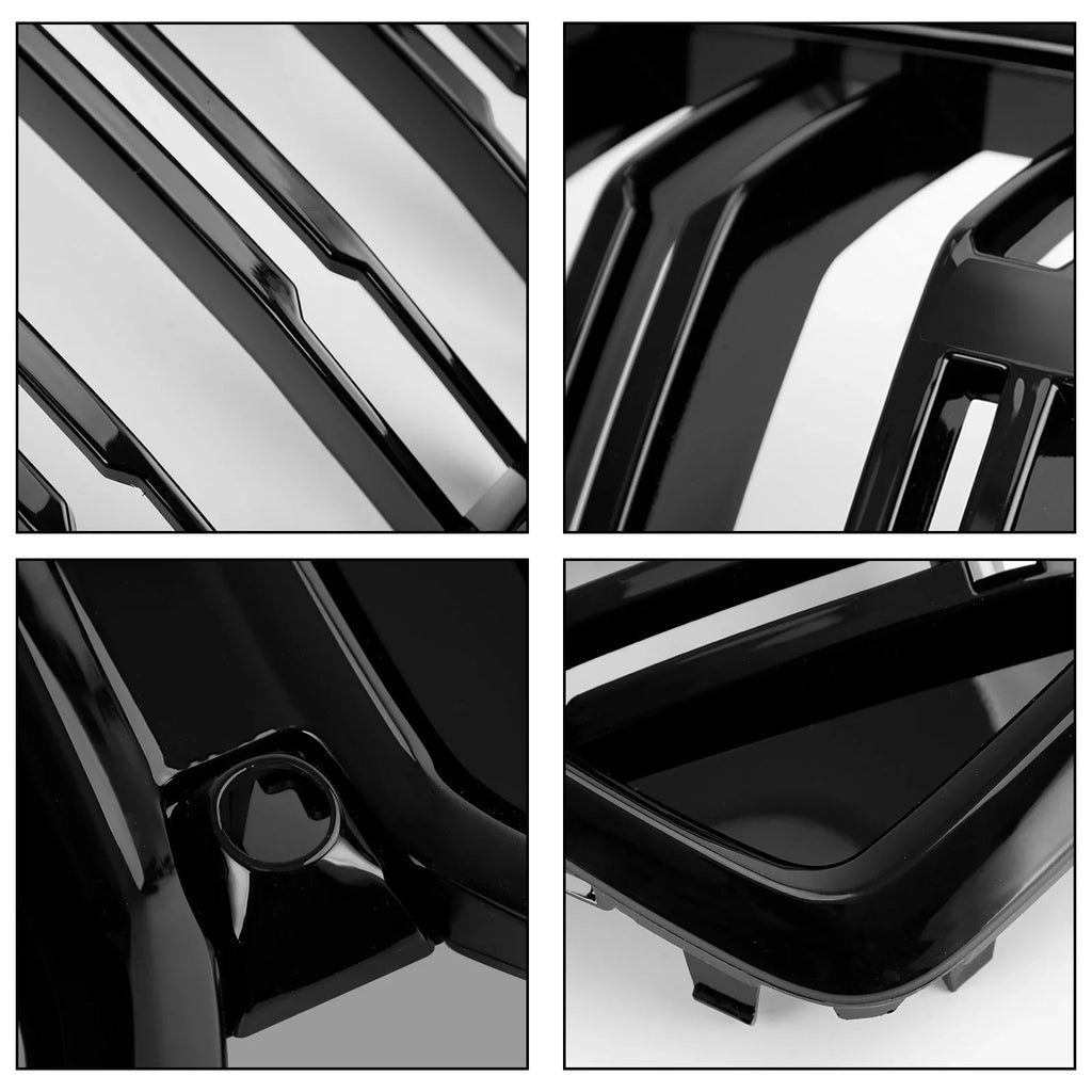 2020-2022 Black W/Camera Hole Front for BMW Grille M50i X6 Fit Grill G06 Bumper