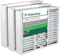 (3-Pack) Pleated Filterbuy Furnace Filters AC 8 Honeywell Air FC100A1003 HVAC for 16x20x5 MERV